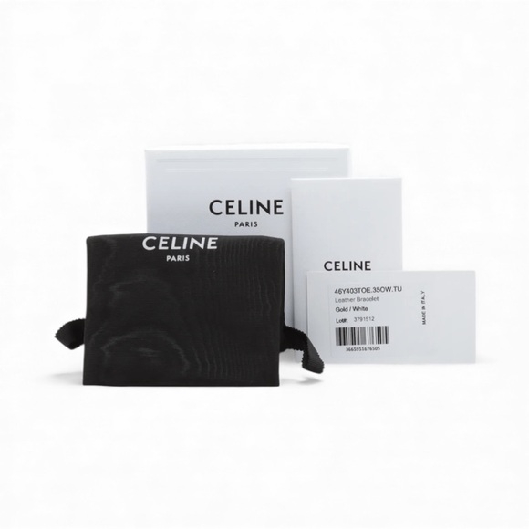 Celine Maillon Triomophe Leather Bracelet (Unisex) - Picture 6 of 8